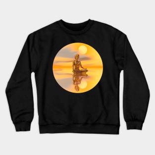 Mandala Magic - A Golden Lotus Crewneck Sweatshirt